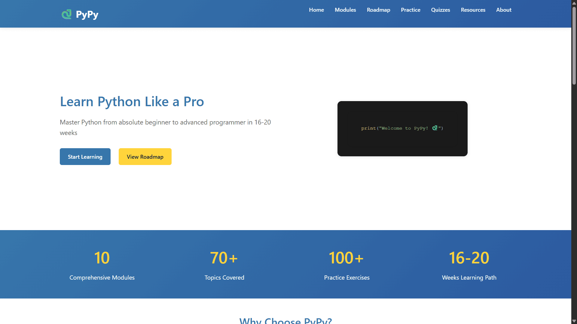 PyPy - Screenshot 1